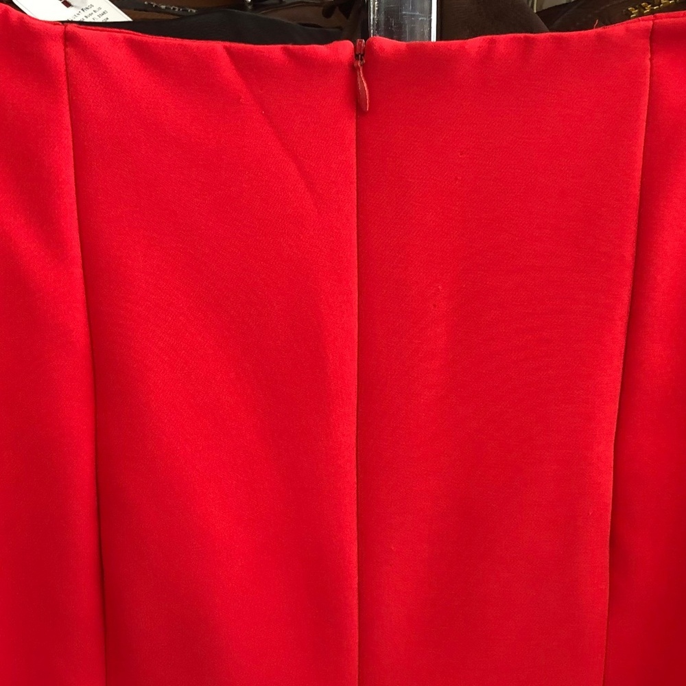 MILLY Cherry Red Double Ruffle SELENA Dress - Picture 8 of 8